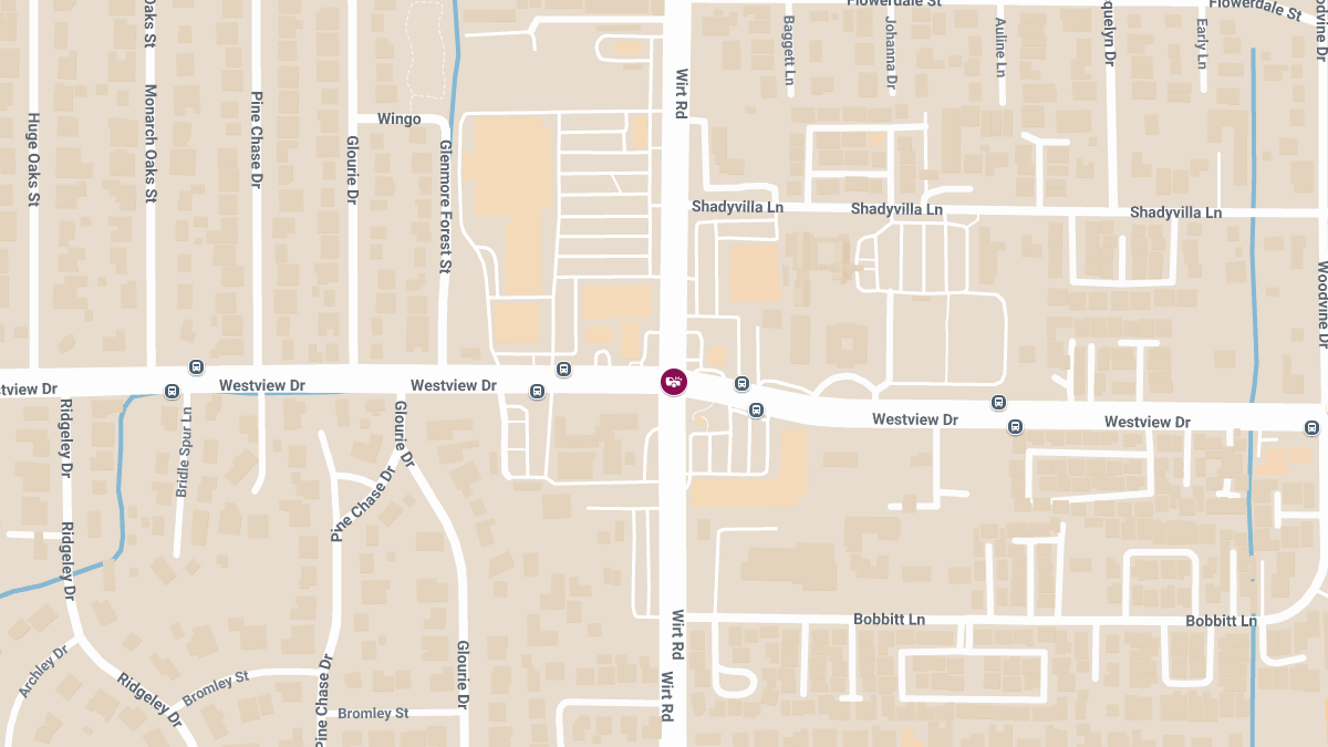 Injuries Reported in Crash at Wirt Rd & Westview Dr