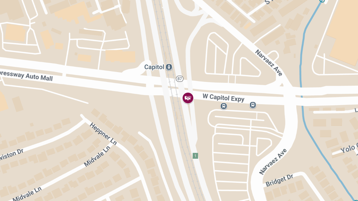 Injuries Reported in Crash on CA-87 South Near W Capitol Expy