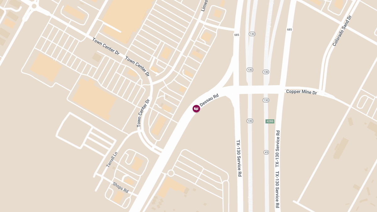 Injuries Reported in Crash on Dessau Rd