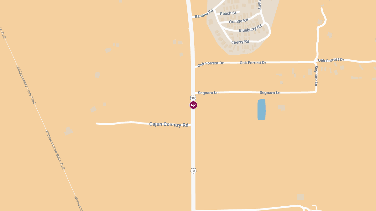 Injuries Reported in Crash on US-98 Near Oak Forest Dr