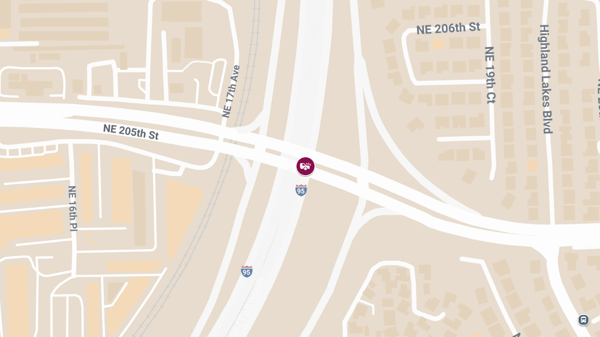 Injuries Reported in Hit-and-Run Crash on I-95 SB Near Ives Dairy Rd