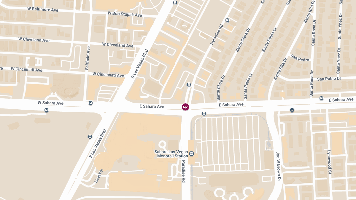 Injuries Reportes in Crash at Paradise Rd & E Sahara Ave