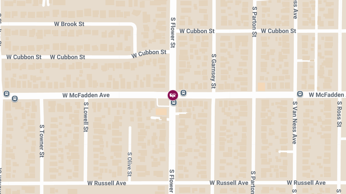 Injuries in Collision at McFadden Ave & Flower St