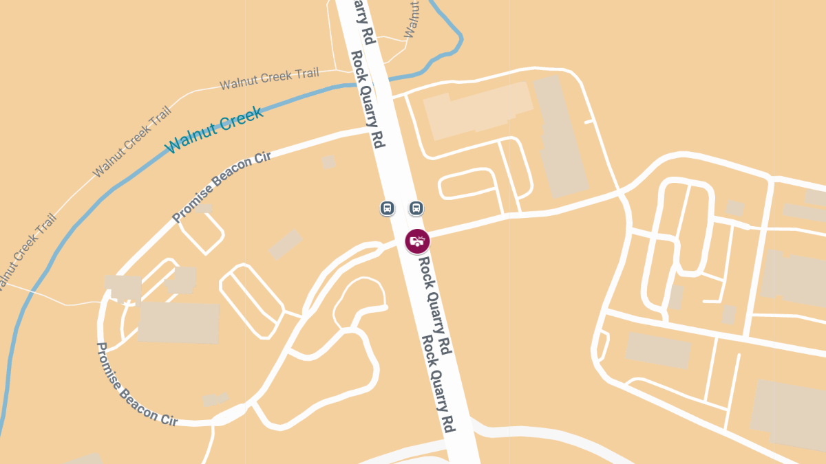 Injuries in Crash at 1601 Rock Quarry Rd