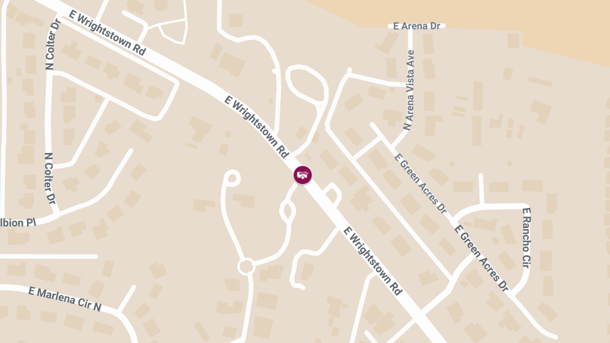 Injuries in Crash at E Wrightstown Rd and N Corte Tomasin