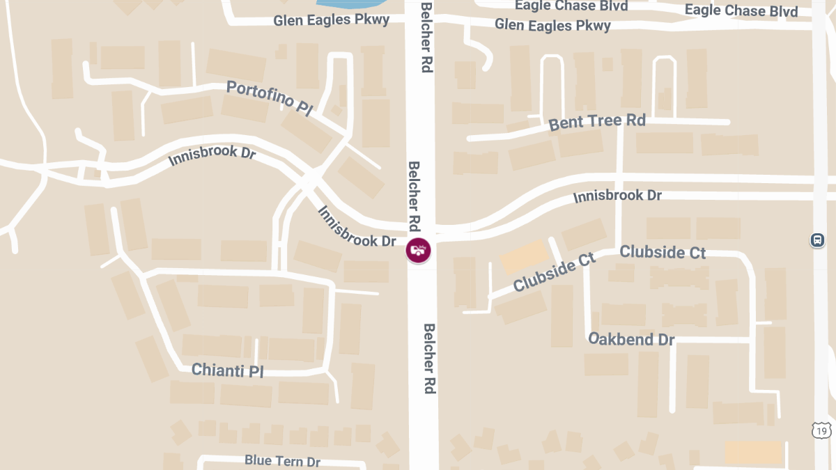 Injuries in Crash at Innisbrook Dr & Belcher Rd