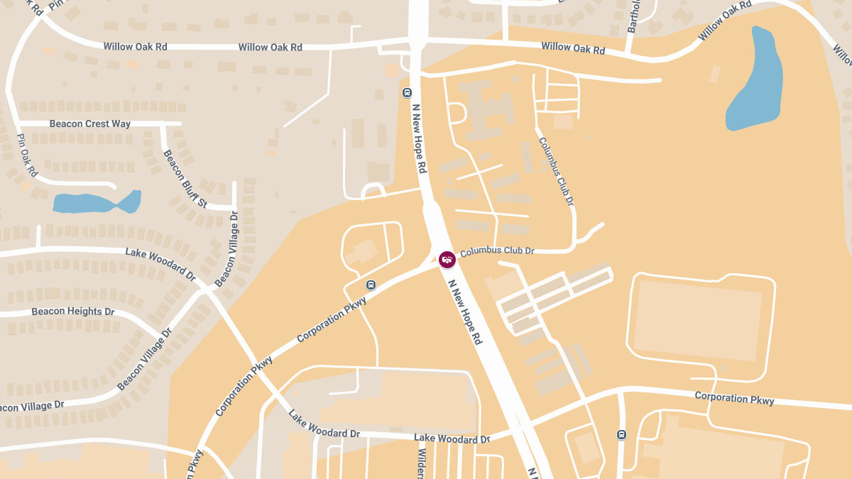 Injuries in Crash at N New Hope Rd & Corporation Pkwy