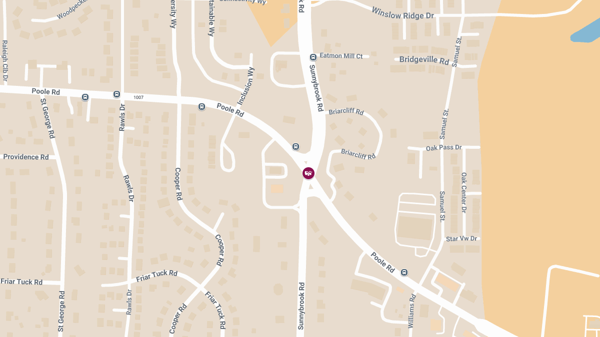 Injuries in Crash at Sunnybrook Rd & Poole Rd