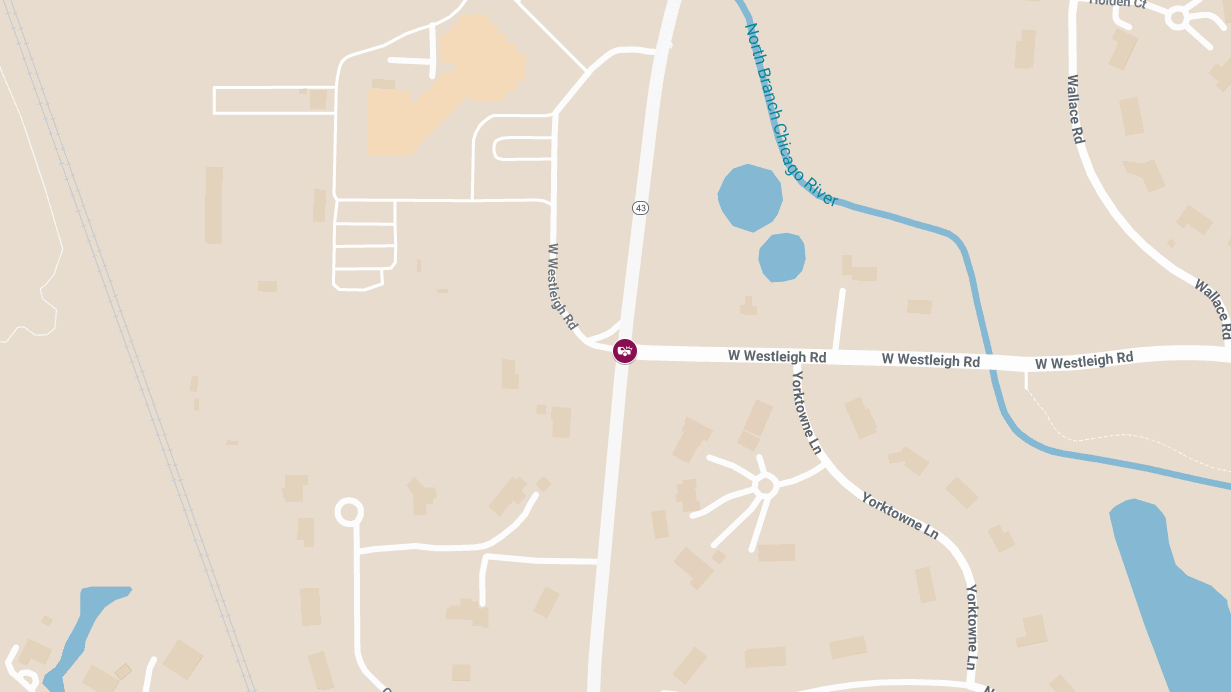 Injuries in Crash at Waukegan Rd and Westleigh Rd