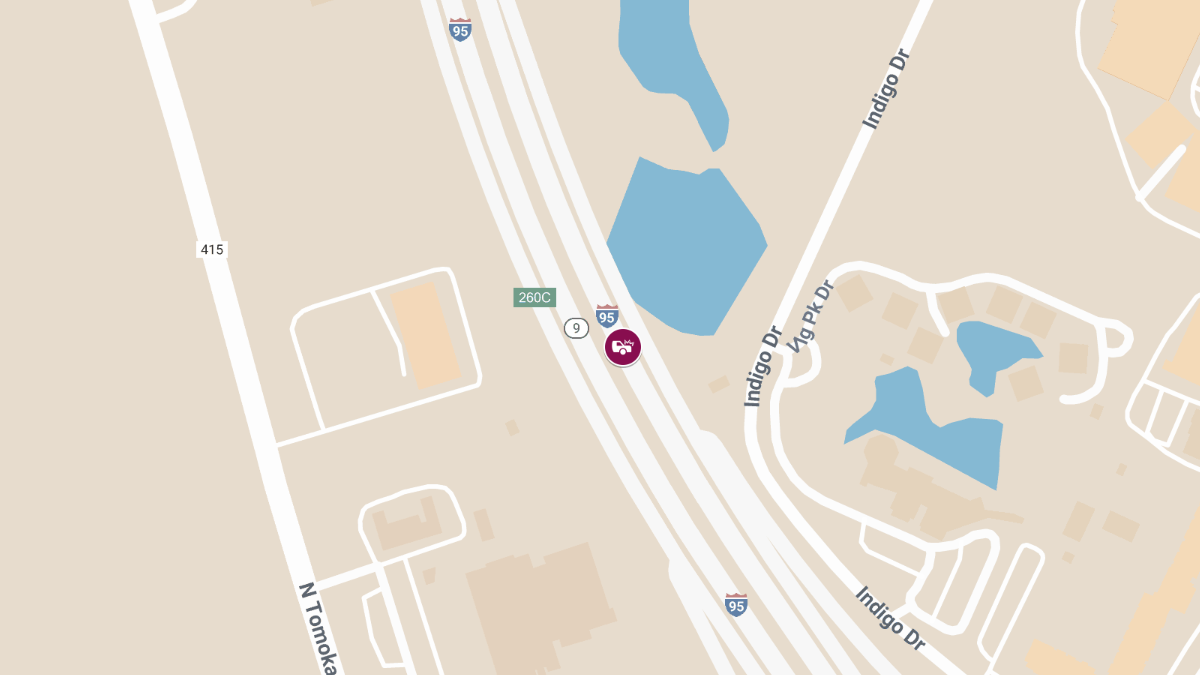 Injuries in Crash on I-95 SB at MM 263