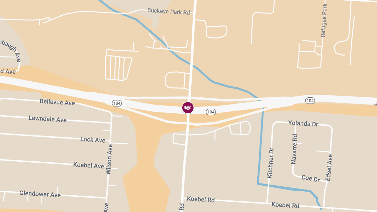 Injuries in Crash on OH-104 W at Lockbourne Rd