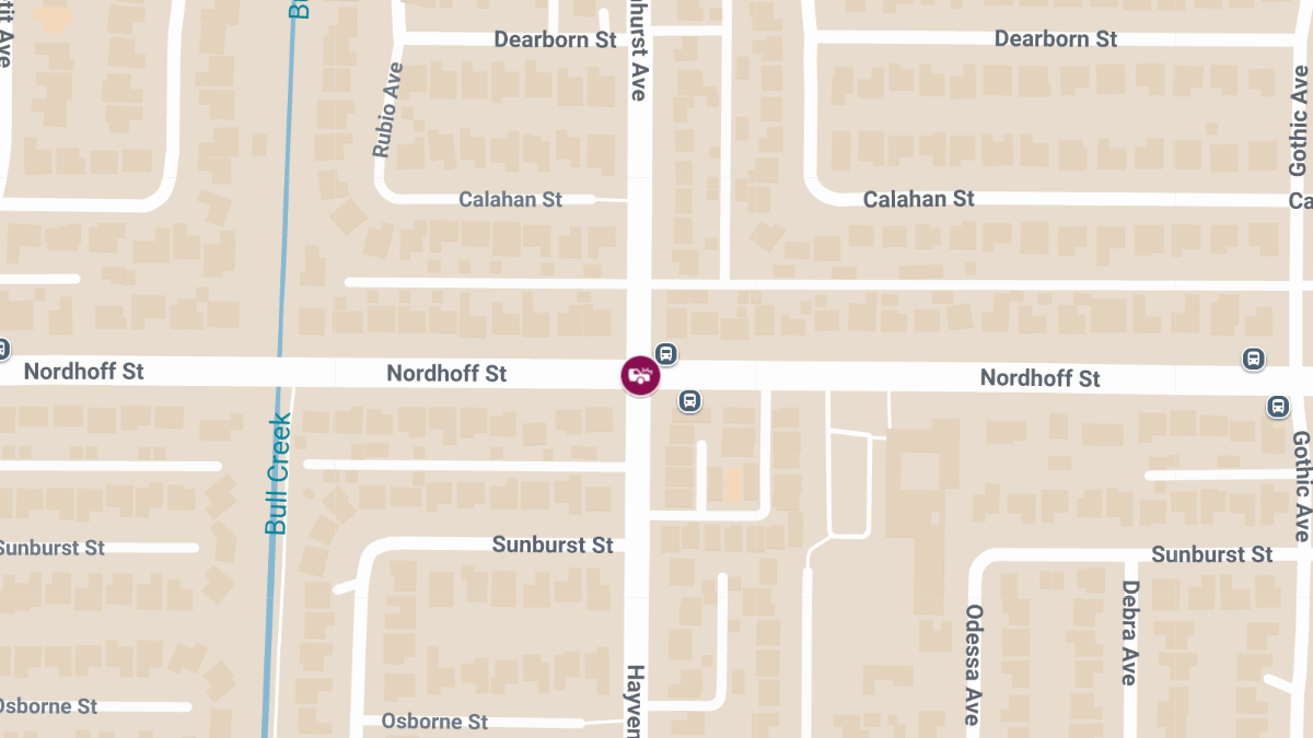 Injuries in Vehicle Collisionat Hayvenhurst Ave & Nordhoff St