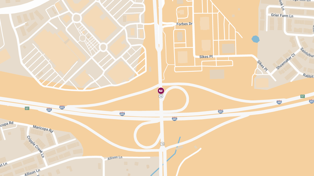 Injury Accident Reported at 10828 Providence Rd