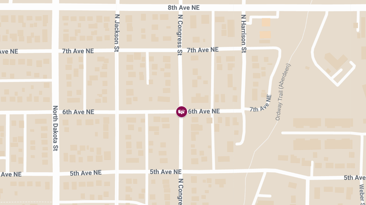Injury Accident Reported at 6th Ave NE & N Congress St