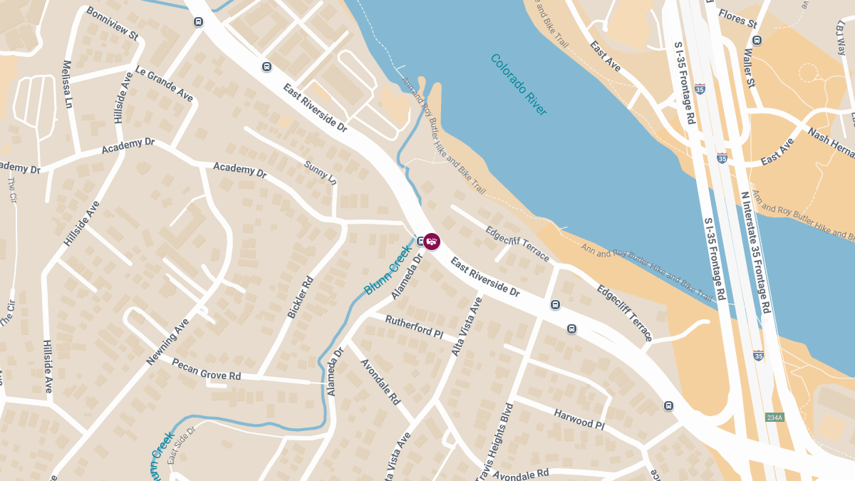 Injury Accident Reported at E Riverside Dr & Alameda Dr