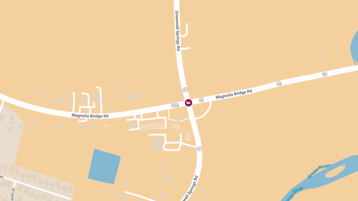 Injury Accident Reported on Greenwell Springs Rd at Magnolia Bridge Rd