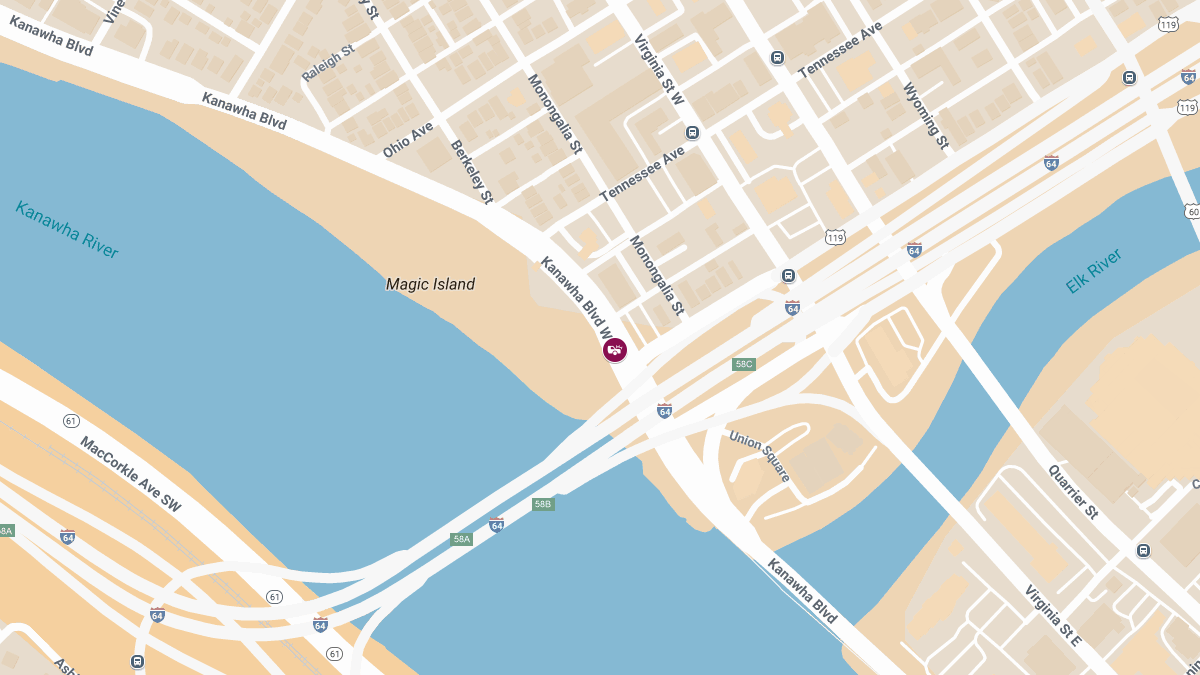 Injury Accident Reported on Kanawha Blvd W
