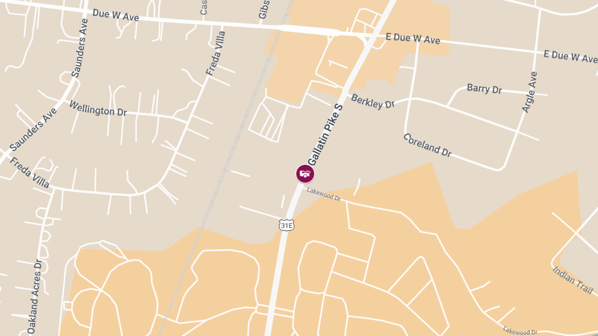 Injury Accident at 1225 Gallatin Pike S