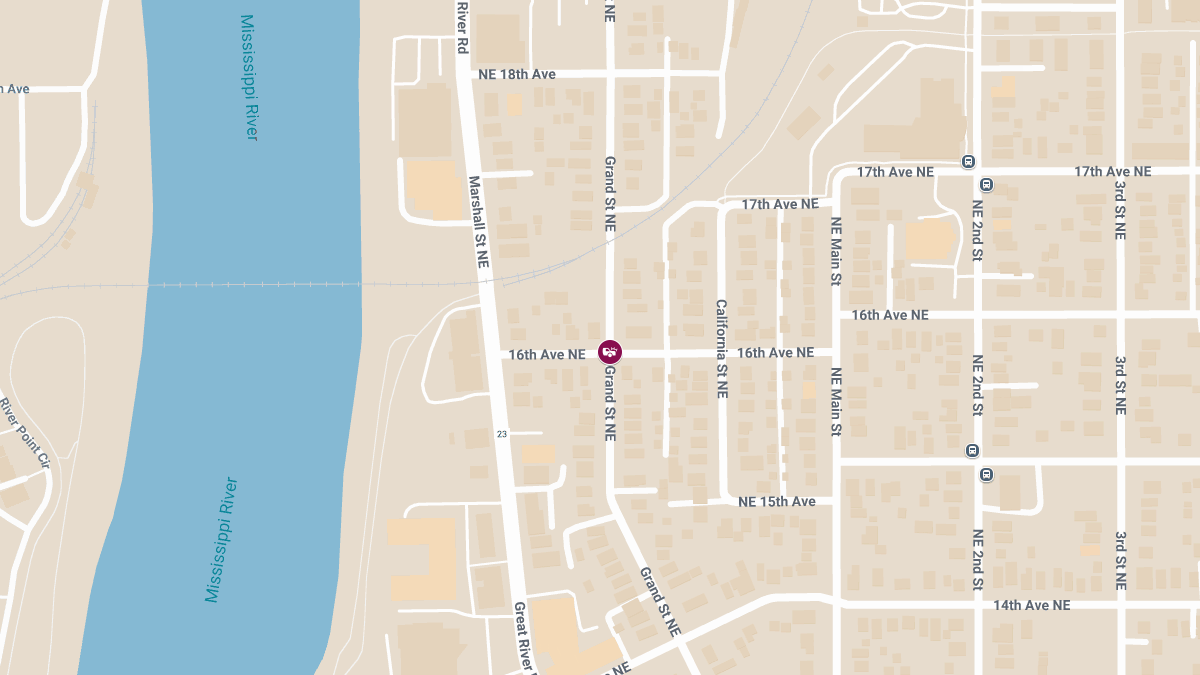 Injury Accident at 16th Ave NE & Grand St NE