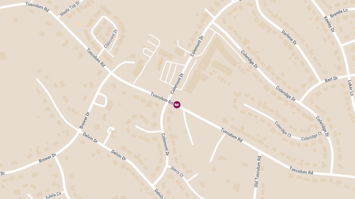 Injury Accident at Colemont Dr & Tusculum Rd