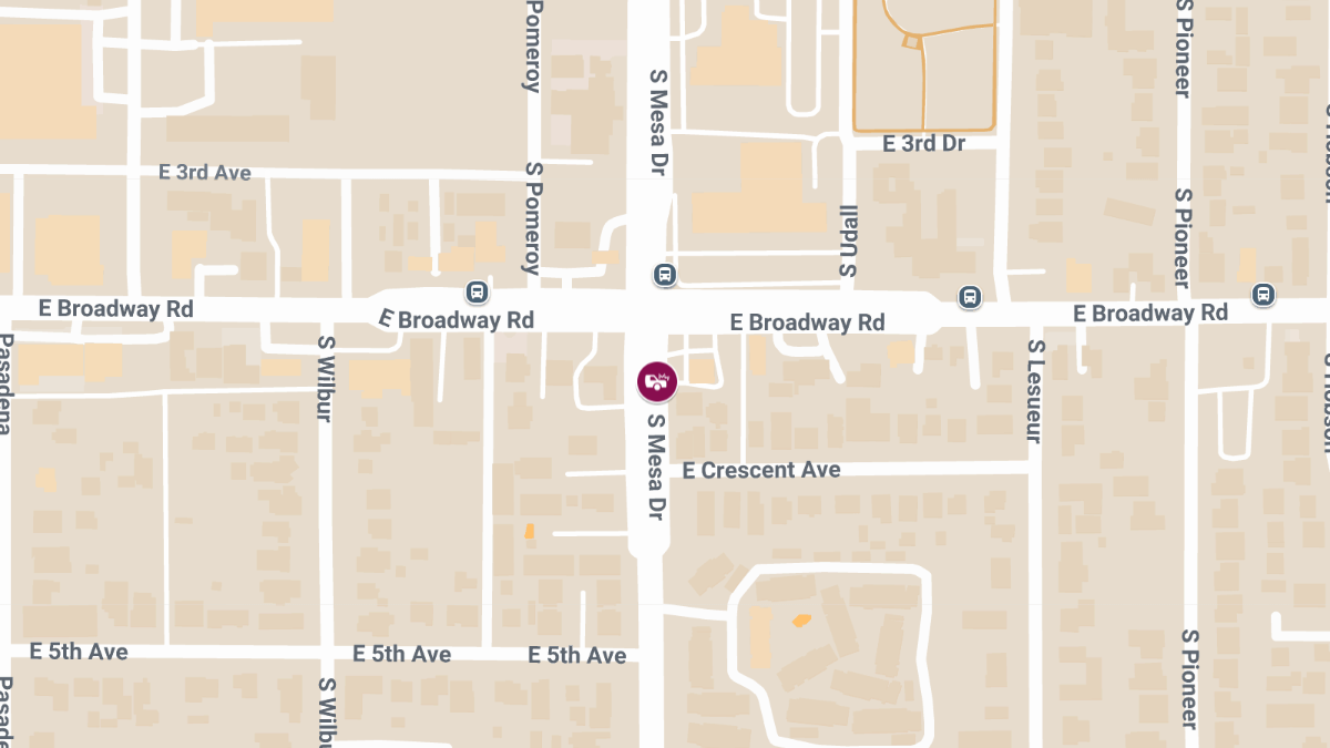 Injury Accident at E Crescent Ave & S Mesa Dr