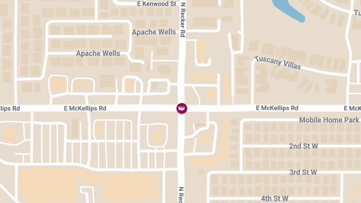 Injury Accident at E McKellips Rd & N Recker Rd