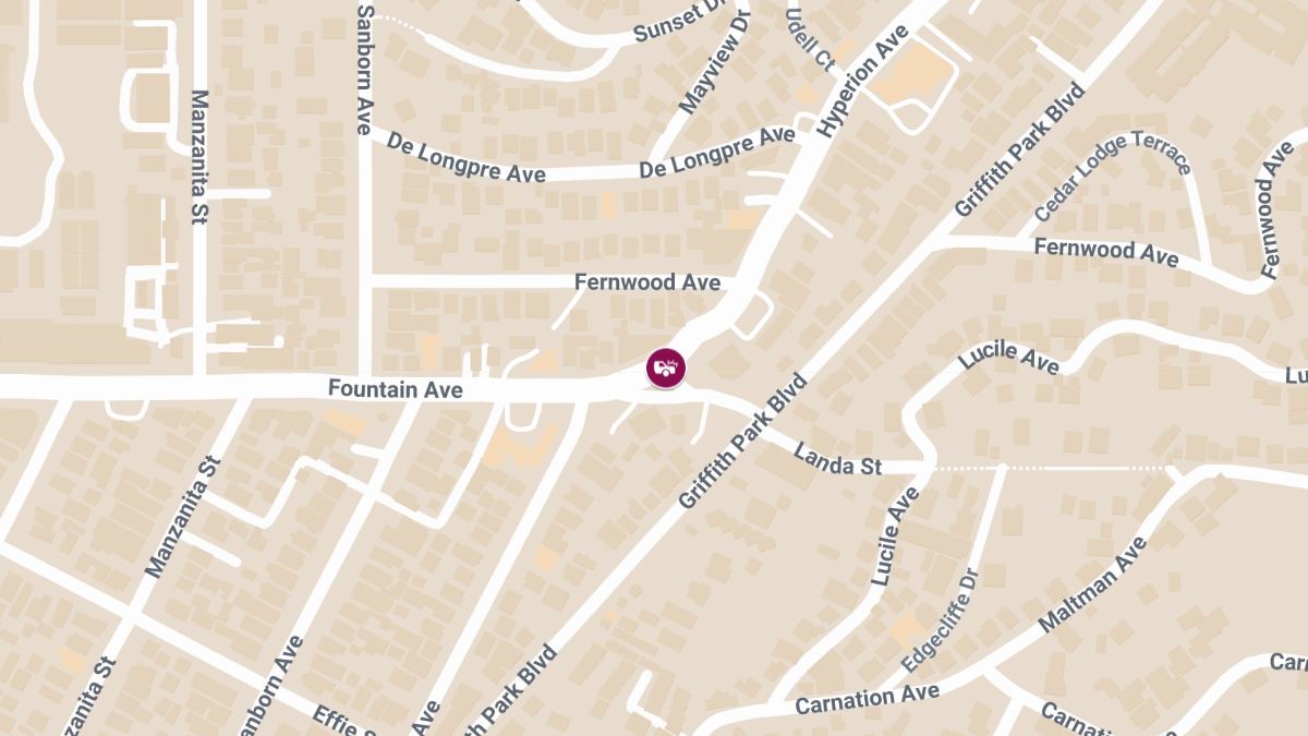 Injury Accident at Fountain Ave & Hyperion Ave