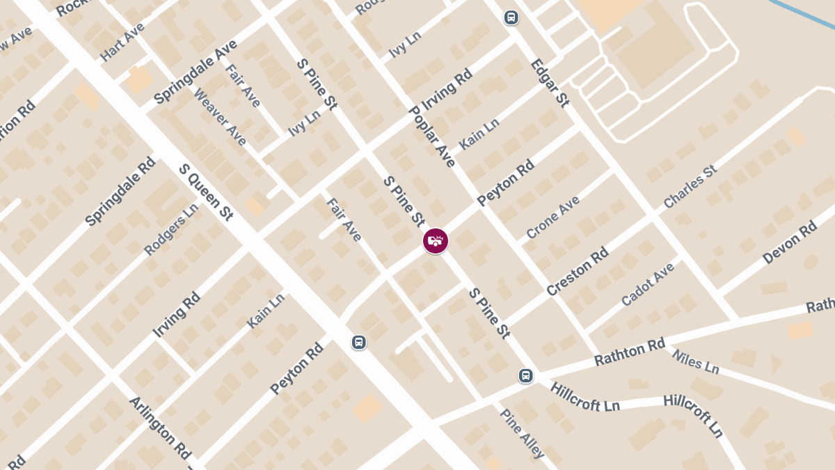 Injury Accident at S Pine St & Irving Rd / Peyton Rd