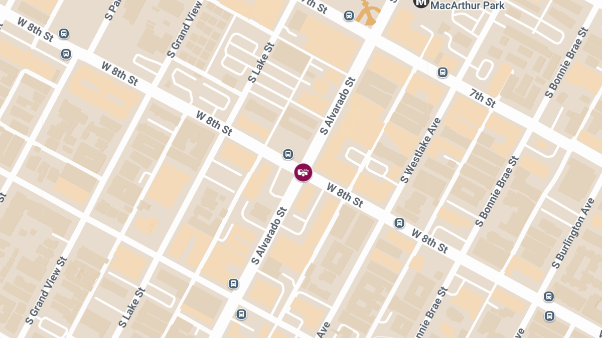 Injury Accident at W 8th St & S Alvarado St