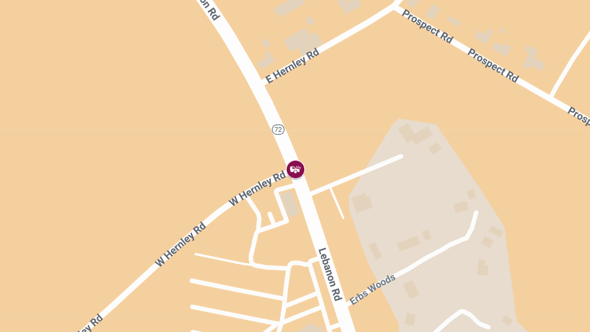 Injury Accident at W Hernley Rd & Lebanon Rd