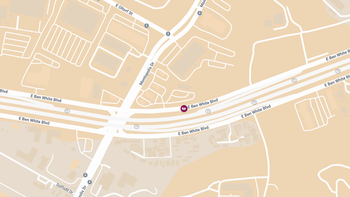 Injury Accident on E Ben White Blvd Svrd EB in East Congress