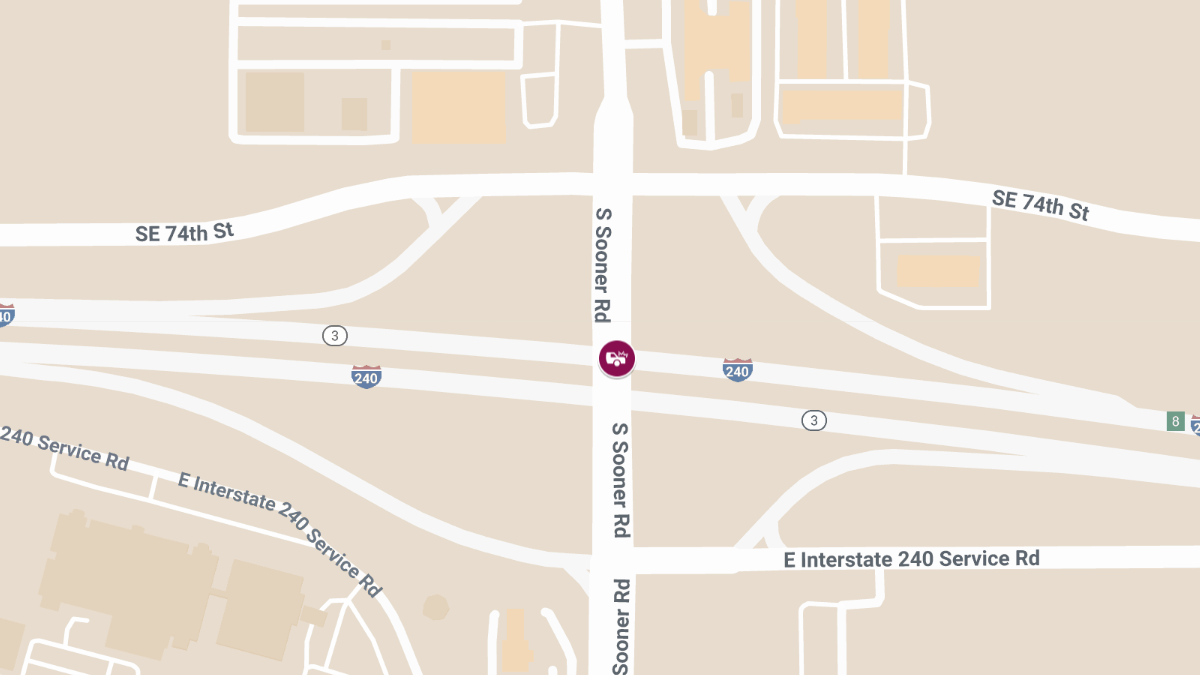 Injury Accident on E I-240 Service Rd at S Sooner Rd