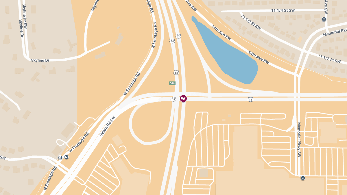 Injury Accident on EB Hwy 14 at SB Hwy 52 Ramp