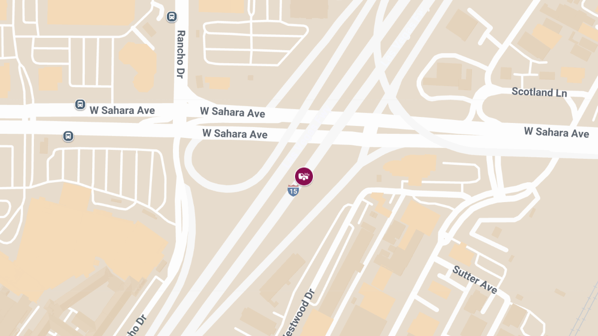 Injury Accident on I-15 South Near Sahara Ave