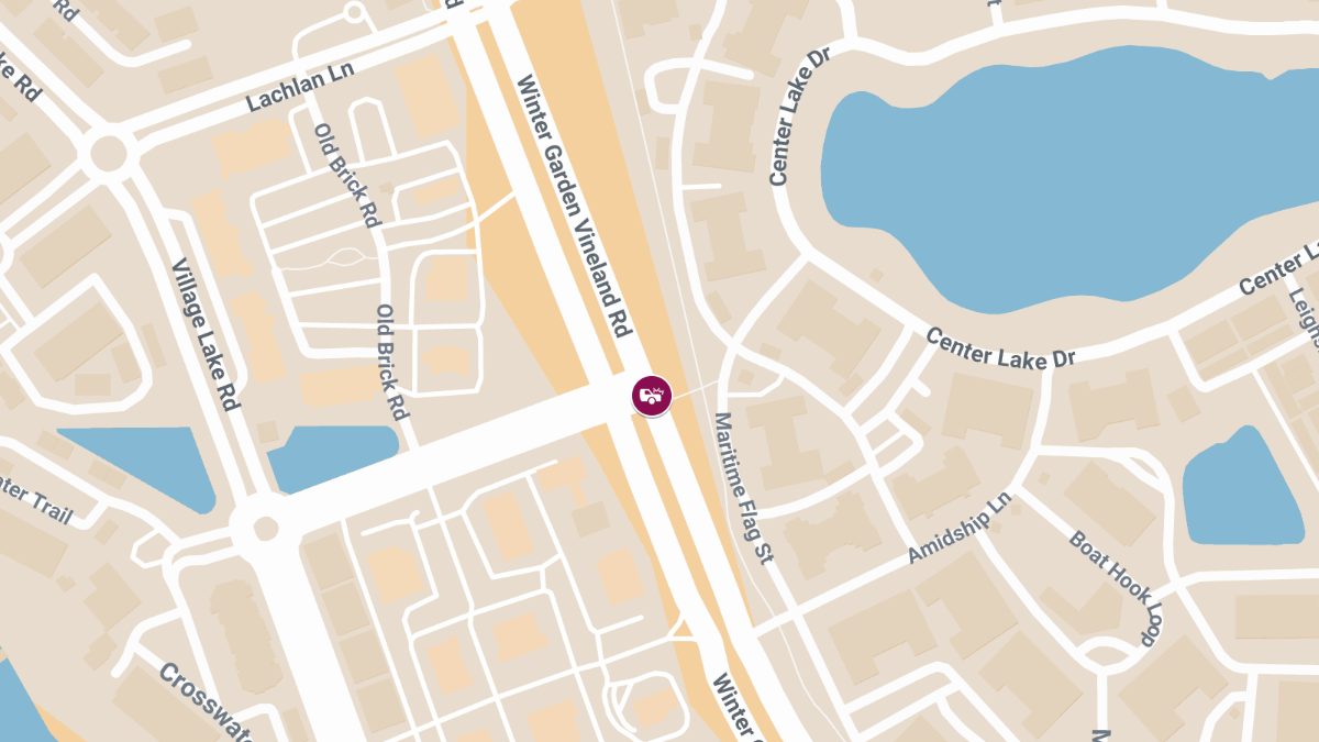 Injury Accident on Lakeside Village Ln at Winter Garden Vineland Rd