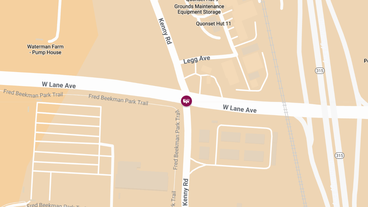 Injury Accident on Lane Ave West of Kenny Rd