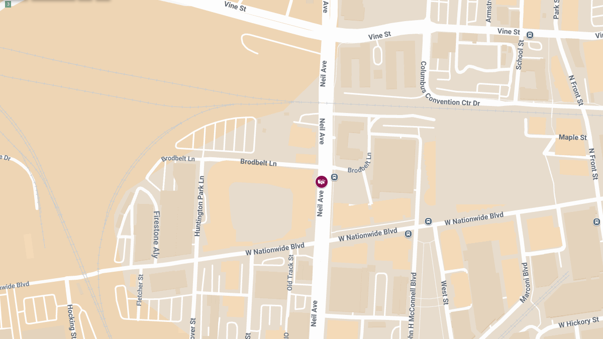 Injury Accident on Neil Ave Between Vine St & Nationwide Blvd