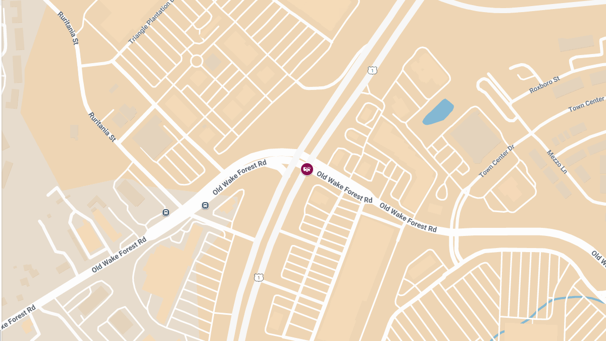 Injury Accident on Ramp from Capital Blvd NB to Wake Forest Rd SB