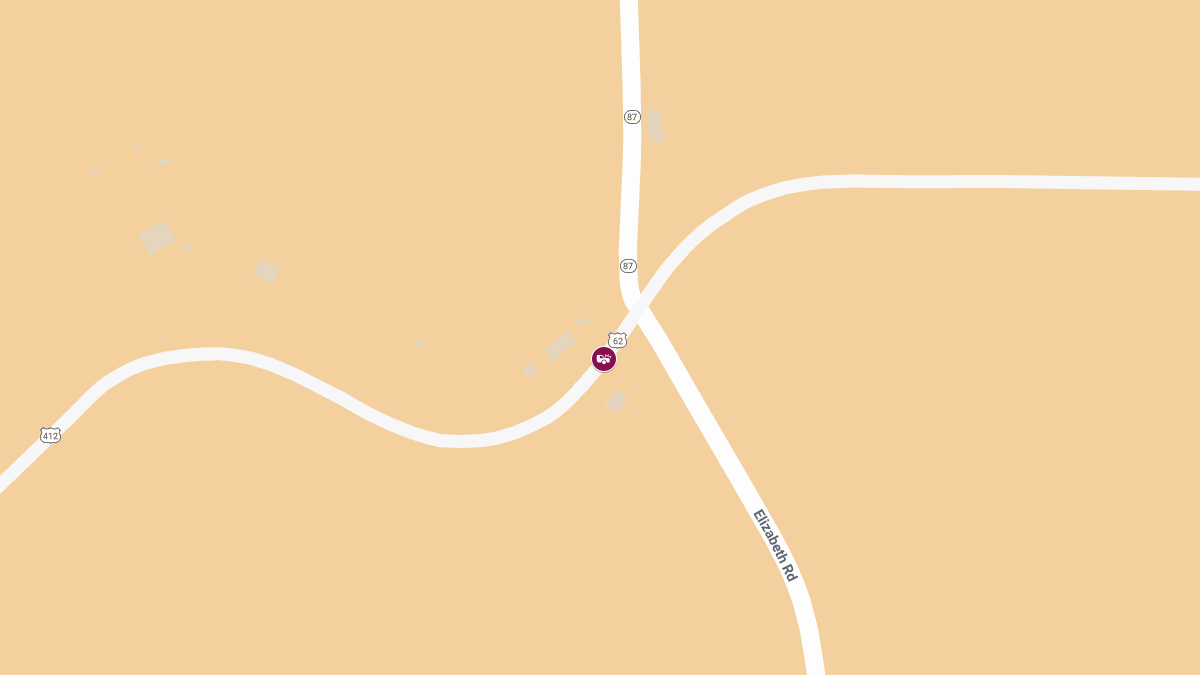 Injury Accident on U.S. Hwy 62 East of State Highway 87