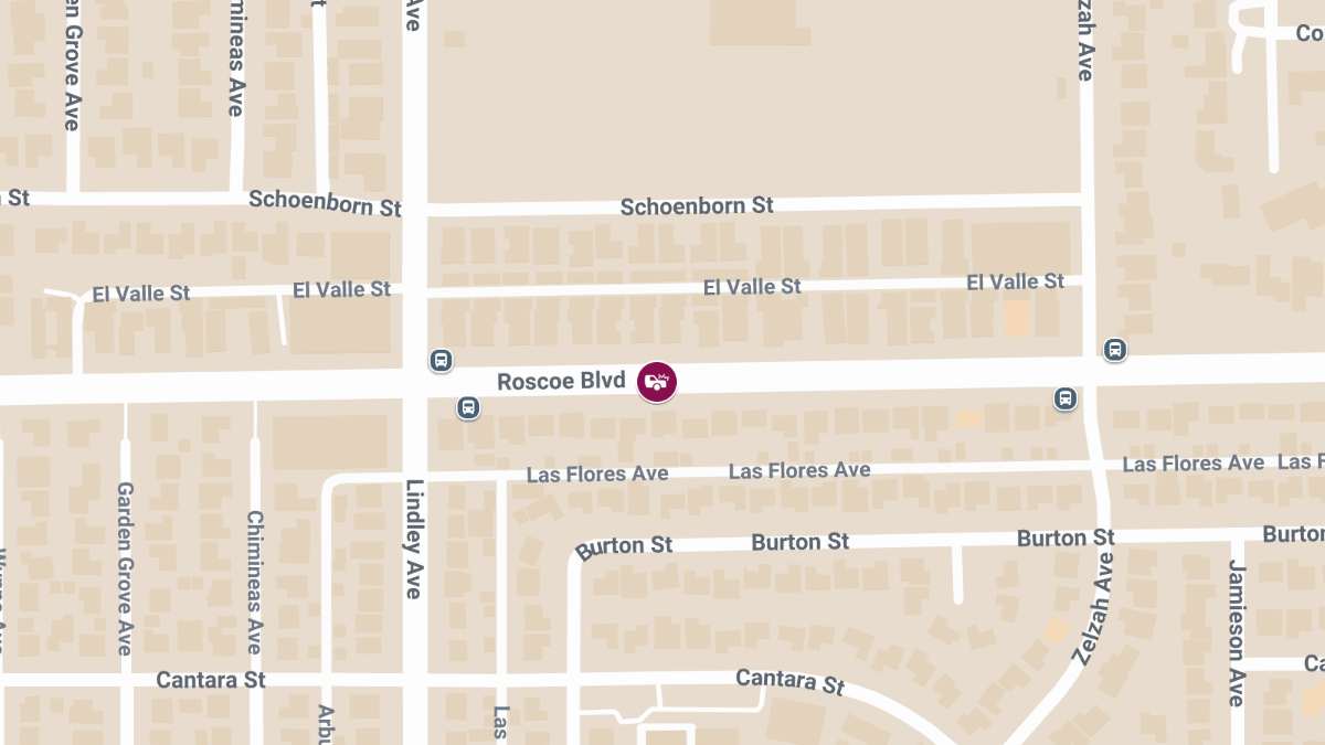 Injury Collision Reported at 18056 Roscoe Blvd