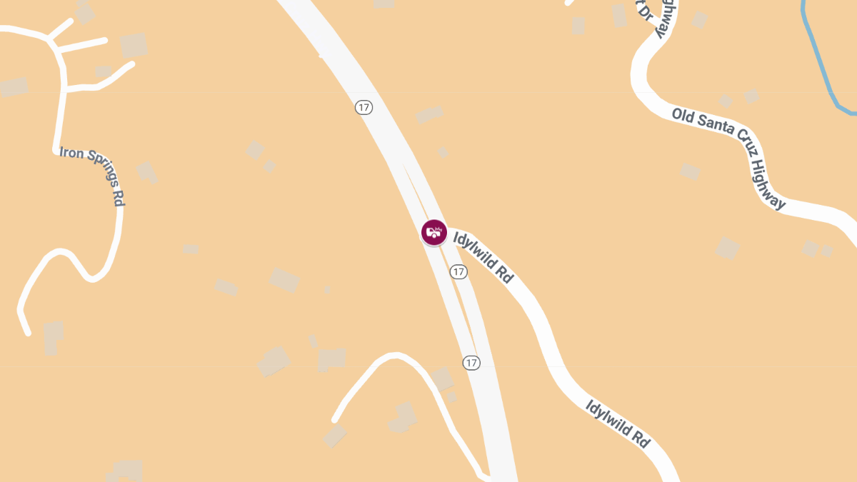 Injury Collision Reported on CA-17 at Idylwild Rd