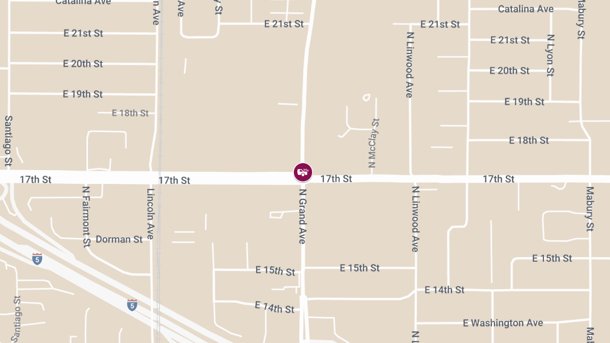 Injury Collision Reported on N Grand Ave