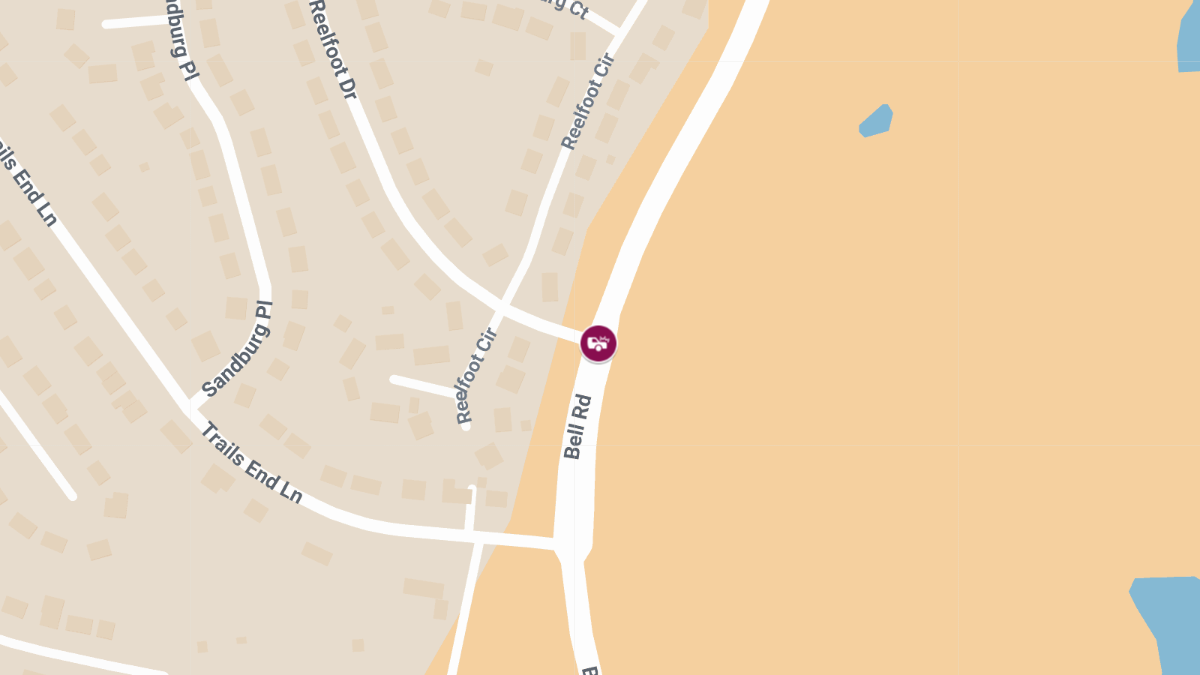 Injury Collision at Bell Rd & Reelfoot Dr