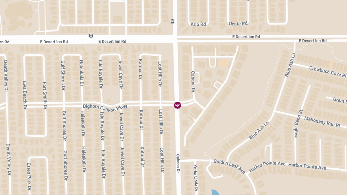 Injury Collision at Cabana Dr & Bighorn Canyon Pkwy