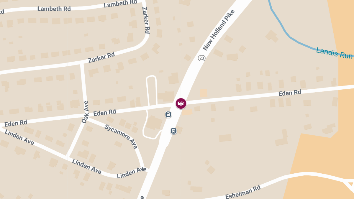Injury Collision at Eden Rd & New Holland Pike