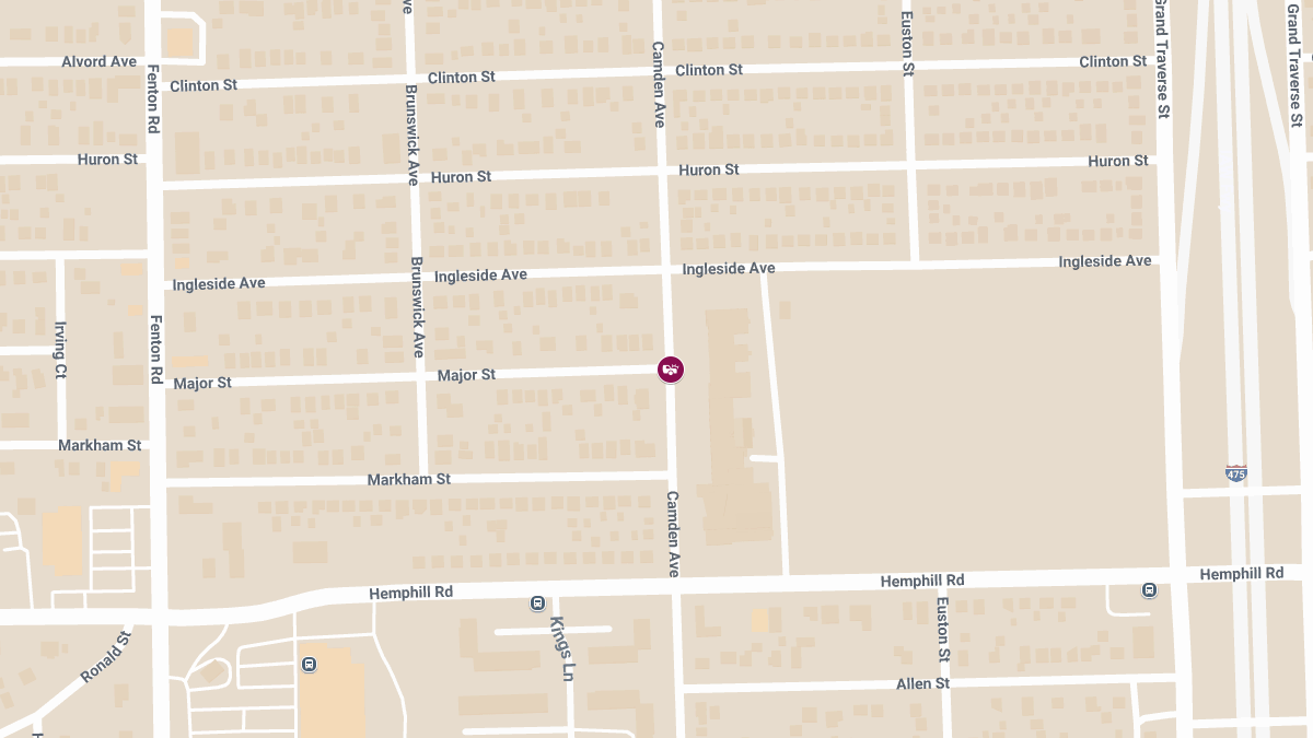 Injury Collision at Major St & Camden Ave