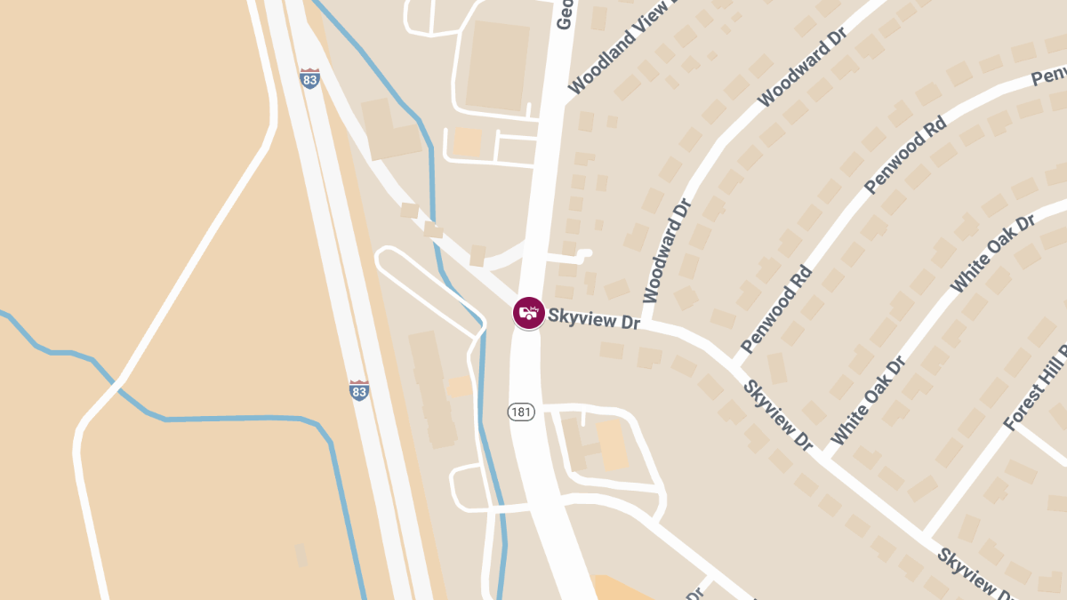 Injury Collision at N George St & Skyview Dr