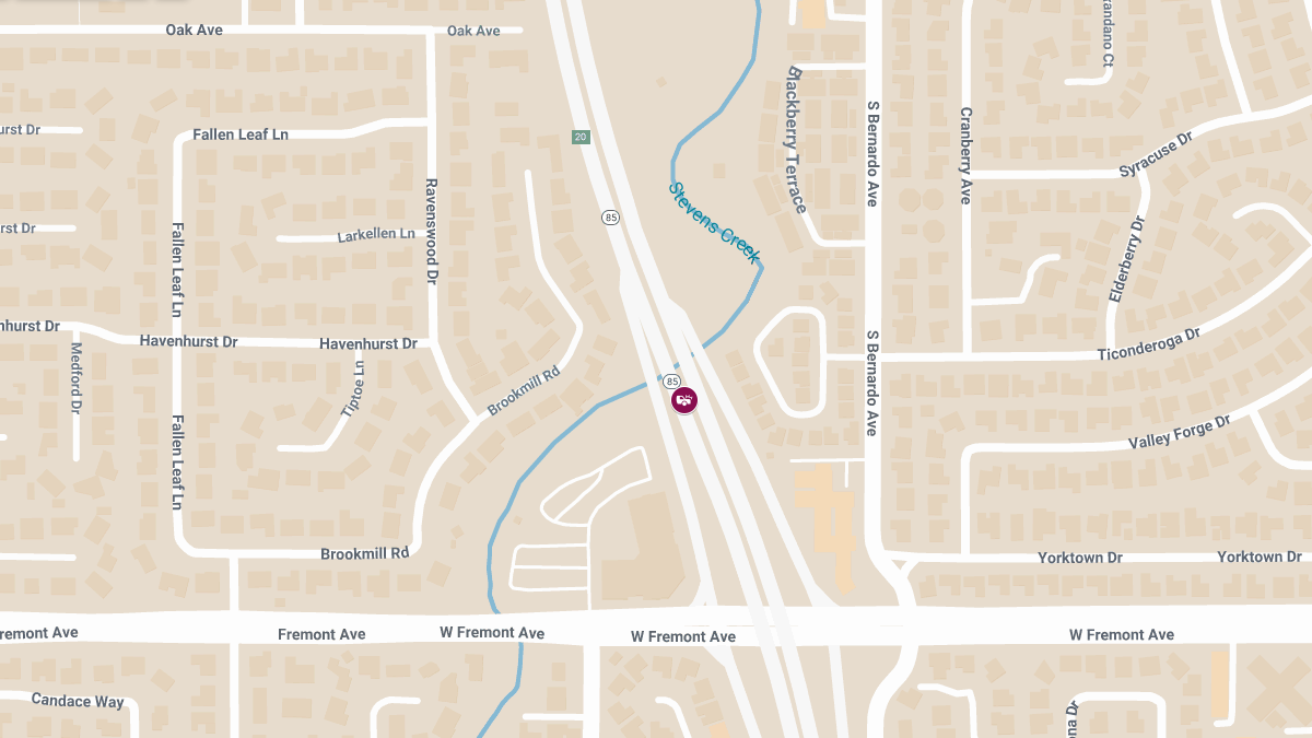 Injury Collision on CA-85 N Near W Fremont Ave