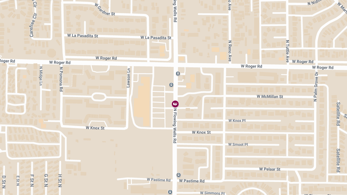 Injury Collision on Flowing Wells Rd South of Roger Rd