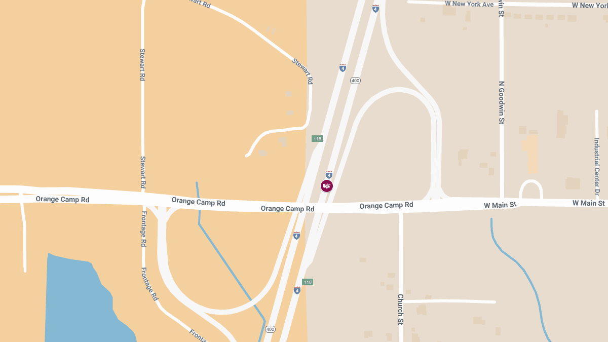 Injury Collision on I-4 Eastbound at Mile Marker 115